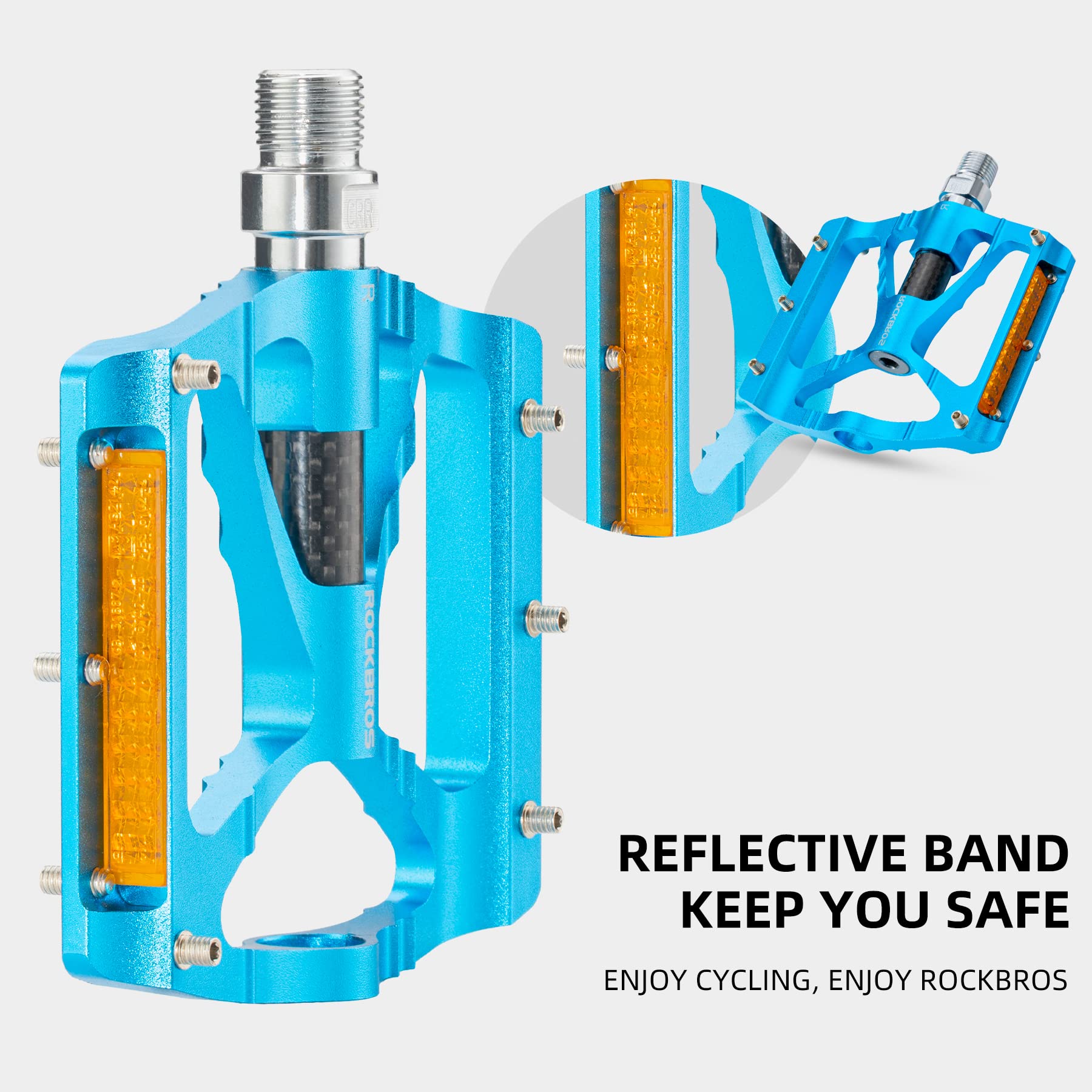 rockbros pedale erfahrung ROCKBROS Mountain Bike Pedals MTB Reflective Pedals CNC Non-Slip Light – In The Bag Disc Golf Company