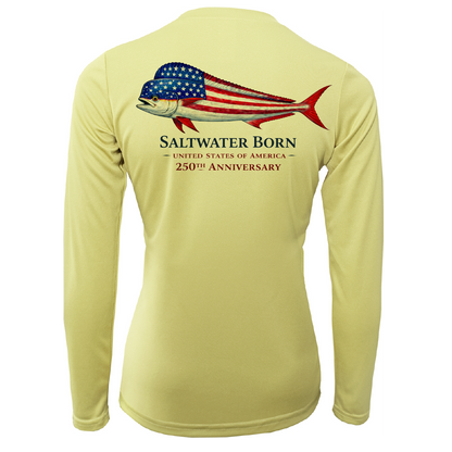 250th Anniversary Action Mahi Women's Long Sleeve UPF 50+ Dry-Fit Shirt