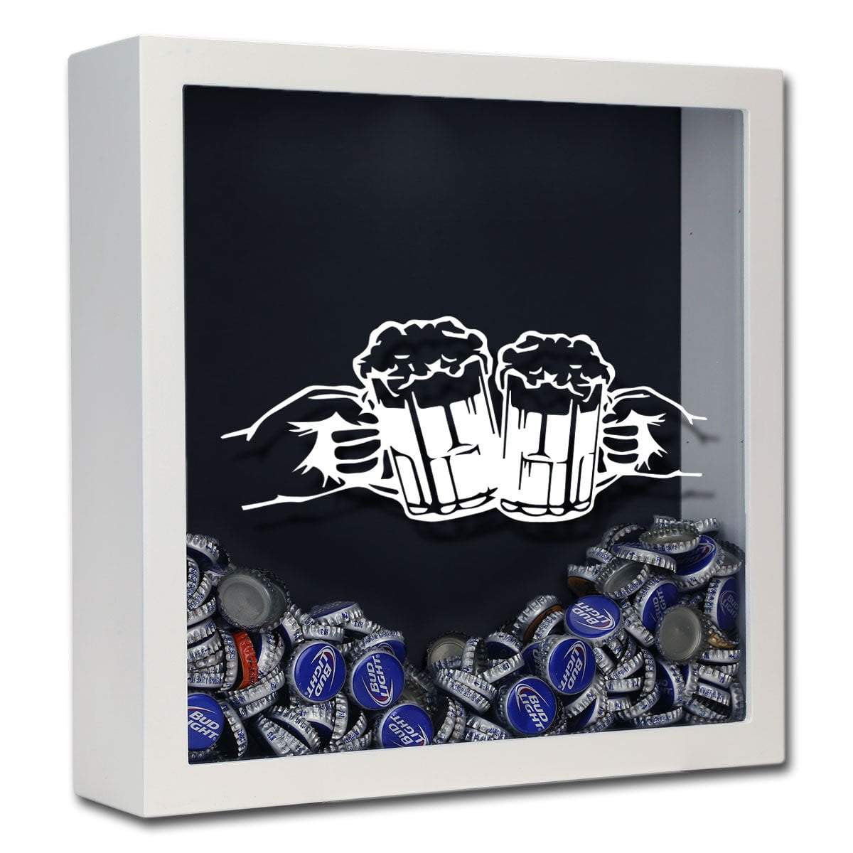 Cheers Beer Cap Shadow Box