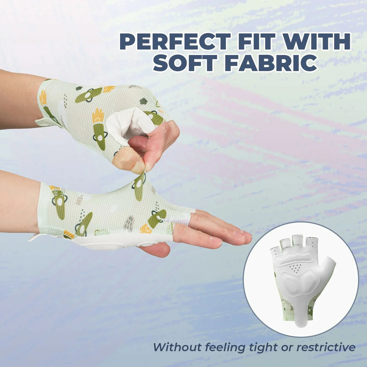 Kids Half Finger Cycling Gloves Non Slip