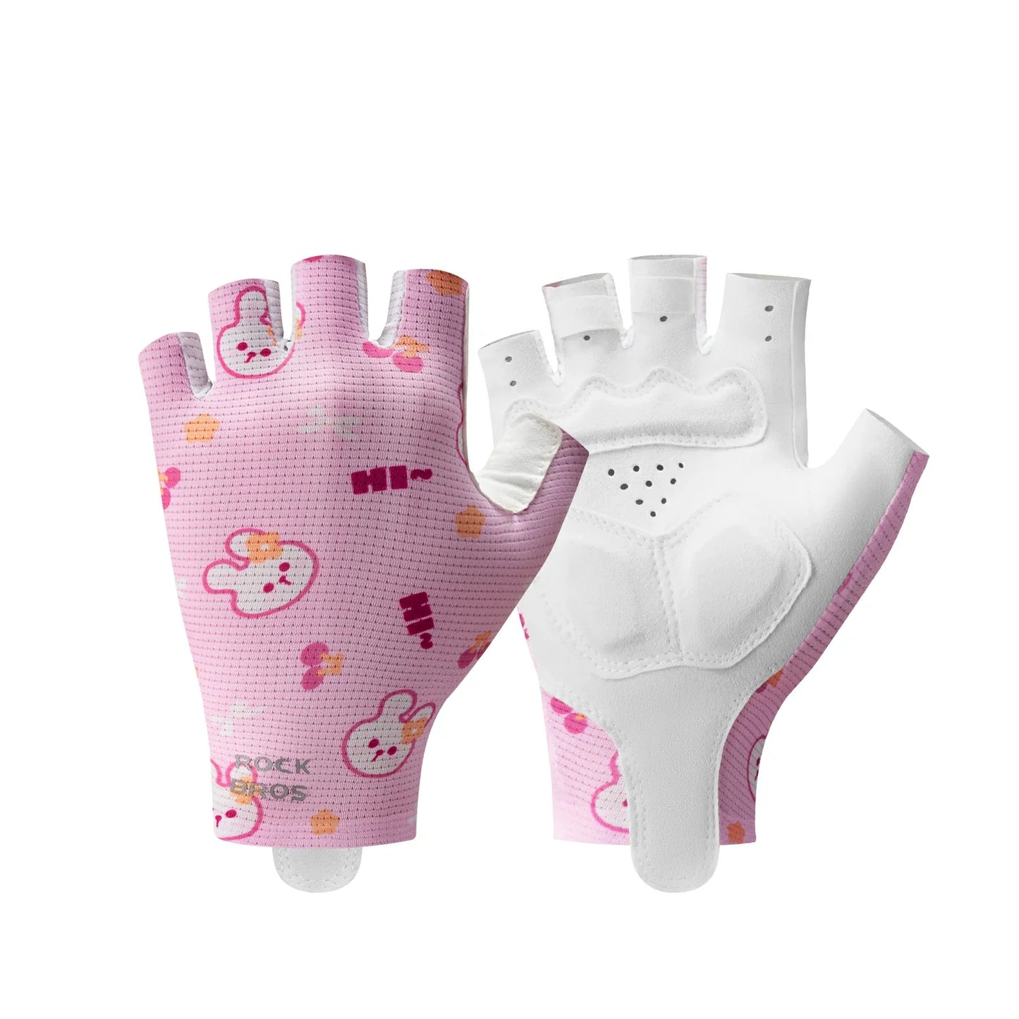 Kids Half Finger Cycling Gloves Non Slip