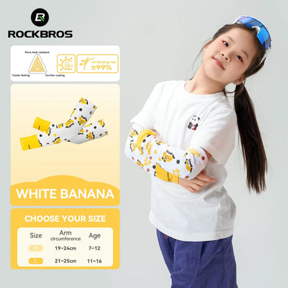 Kids Cooling Arm Sleeves Breathable Sun Protection