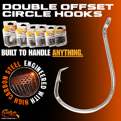 Double Offset Circle Hooks 8/0 - Value Pack
