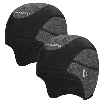 ROCKBROS Winter Cycling Caps for Men Women Windproof Hat with Sun Visor Under Helmet Liner