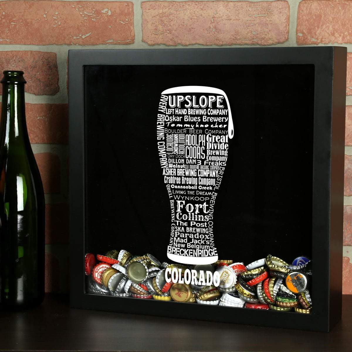 Colorado Beer Typography Shadow Box