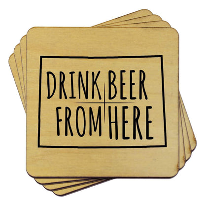 Colorado Drink Beer From Here Coasters