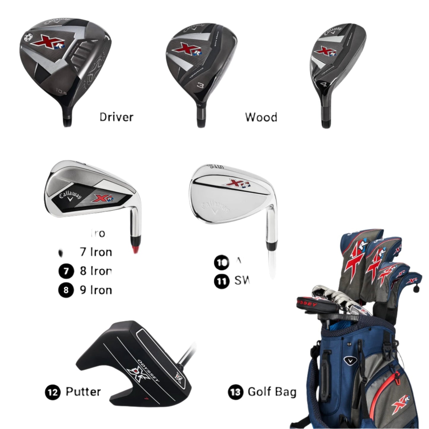 Callaway Men's XR 13-Piece Complete Golf Set