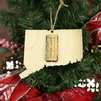 Connecticut Wine Cork Holder Ornaments