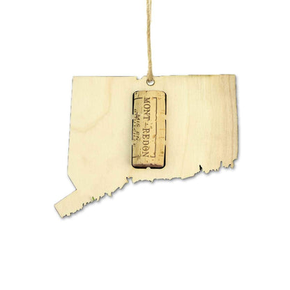 Connecticut Wine Cork Holder Ornaments