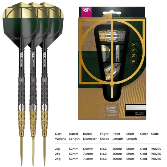 Cult Envy Swiss Point Steel Tip Darts