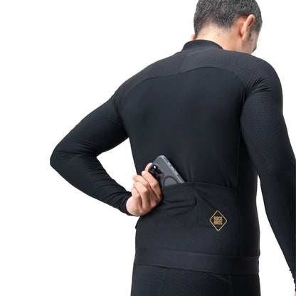 Men's Thermal Cycling Jersey for 43–64°F | Fleece Lined | Diamond