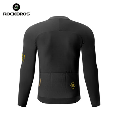 Men's Thermal Cycling Jersey for 43–64°F | Fleece Lined | Diamond