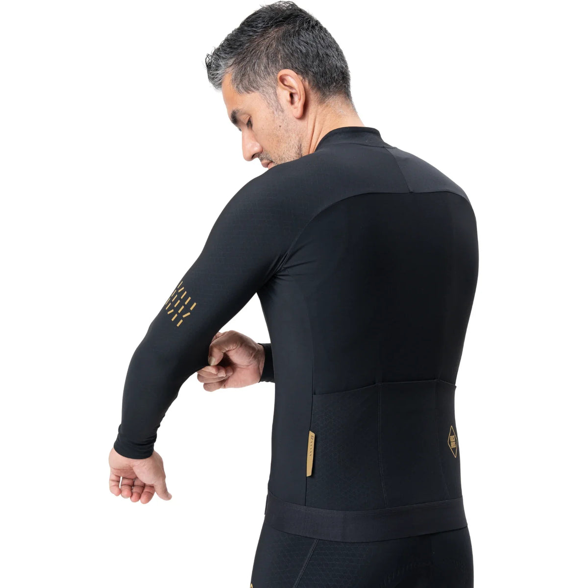 Men's Thermal Cycling Jersey for 43–64°F | Fleece Lined | Diamond