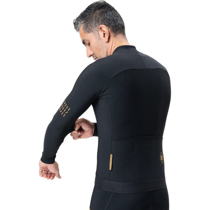 Men's Thermal Cycling Jersey for 43–64°F | Fleece Lined | Diamond