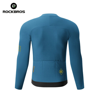 Men's Thermal Cycling Jersey for 43–64°F | Fleece Lined | Diamond