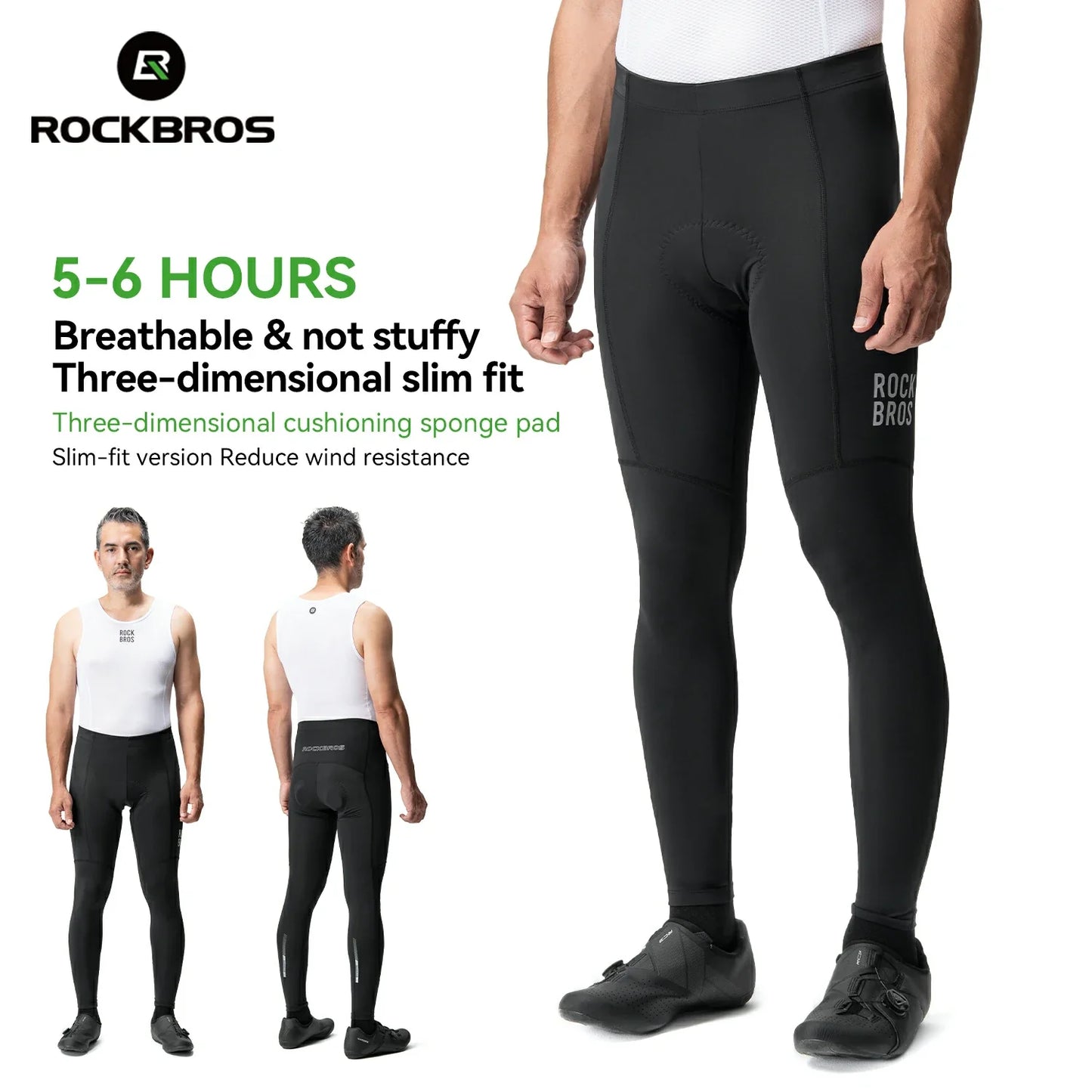 Men's Cycling Pants Breathable Padded For Summer & Fall-Pasta