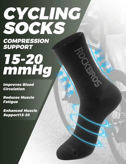 Cycling Socks for Men & Women Breathable Sweat-Wicking