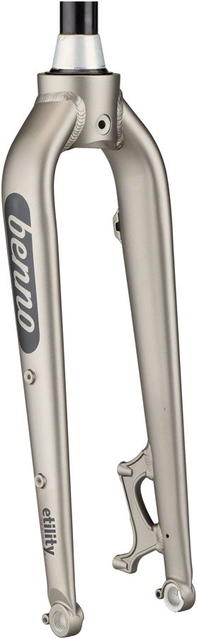 Benno Boost Replacement Fork - Aluminum 2022+ Thru-Axle 24" Post Mount Titanium Gray