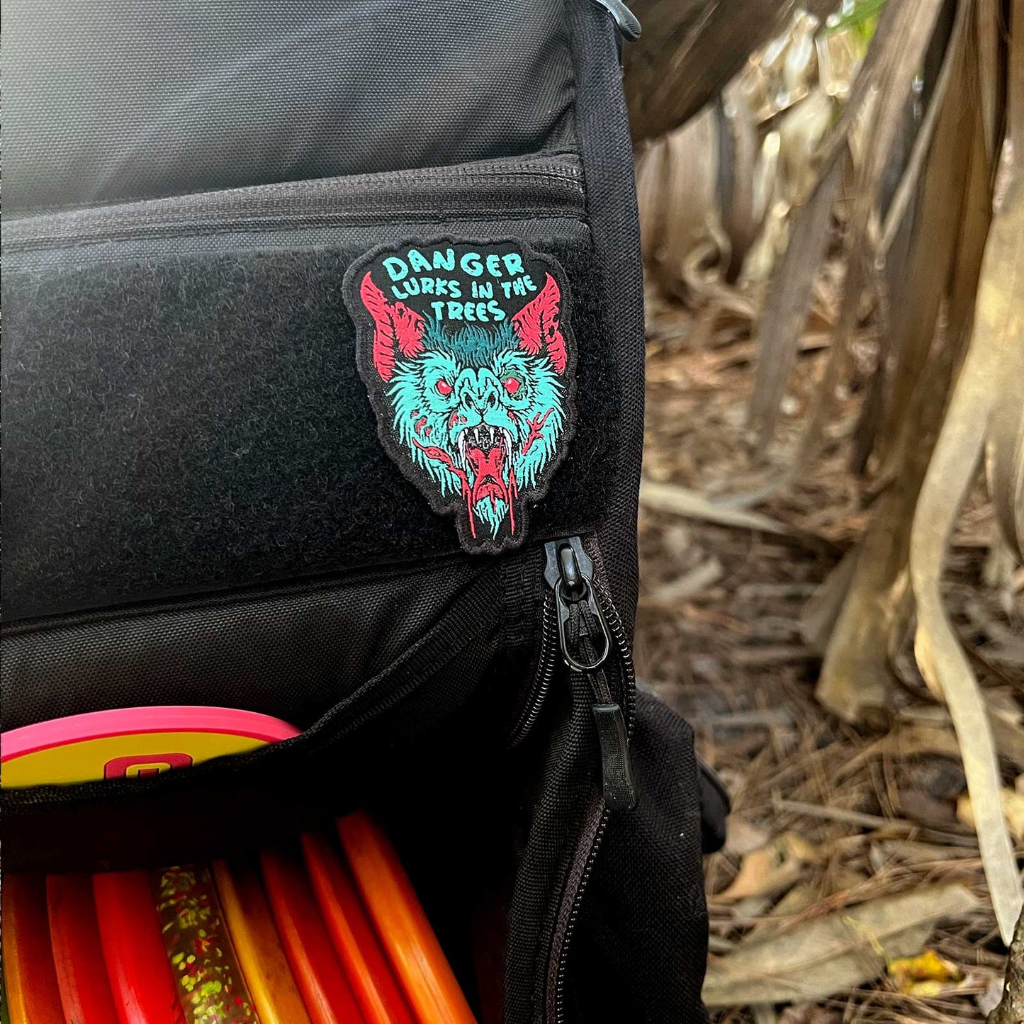 Danger Lurks In The Trees Disc Golf Patches®
