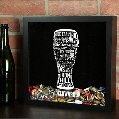 Delaware Beer Typography Shadow Box