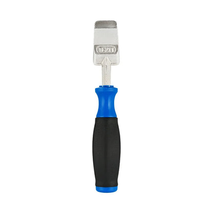 Disc Brake Piston Press Tool with Thin Wide Wedge Blade