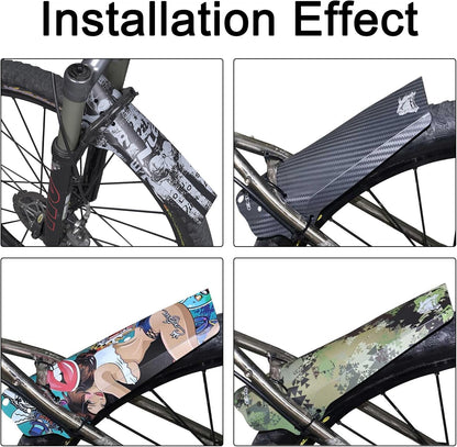 ENLEE 1PC Mountain Bike Fender - Lightweight Flexible MTB Mud Guard, Waterproof Heat-Resistant Bicycle Fenders, Universal Front and Rear 26", 27.5", 29" Plus Size and Fat Bike Wheel Sizes