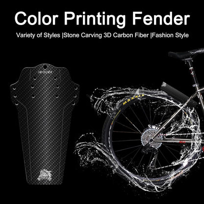 ENLEE 1PC Mountain Bike Fender - Lightweight Flexible MTB Mud Guard, Waterproof Heat-Resistant Bicycle Fenders, Universal Front and Rear 26", 27.5", 29" Plus Size and Fat Bike Wheel Sizes