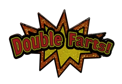 Double Farts Starburst Golf Ball Marker & Hat Clip by ReadyGOLF
