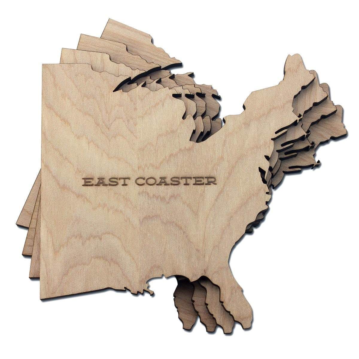 East Coaster Wood Coaster