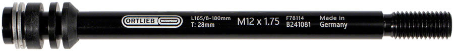 Ortlieb Thru Axle M6-Connector - 1.75mm Black