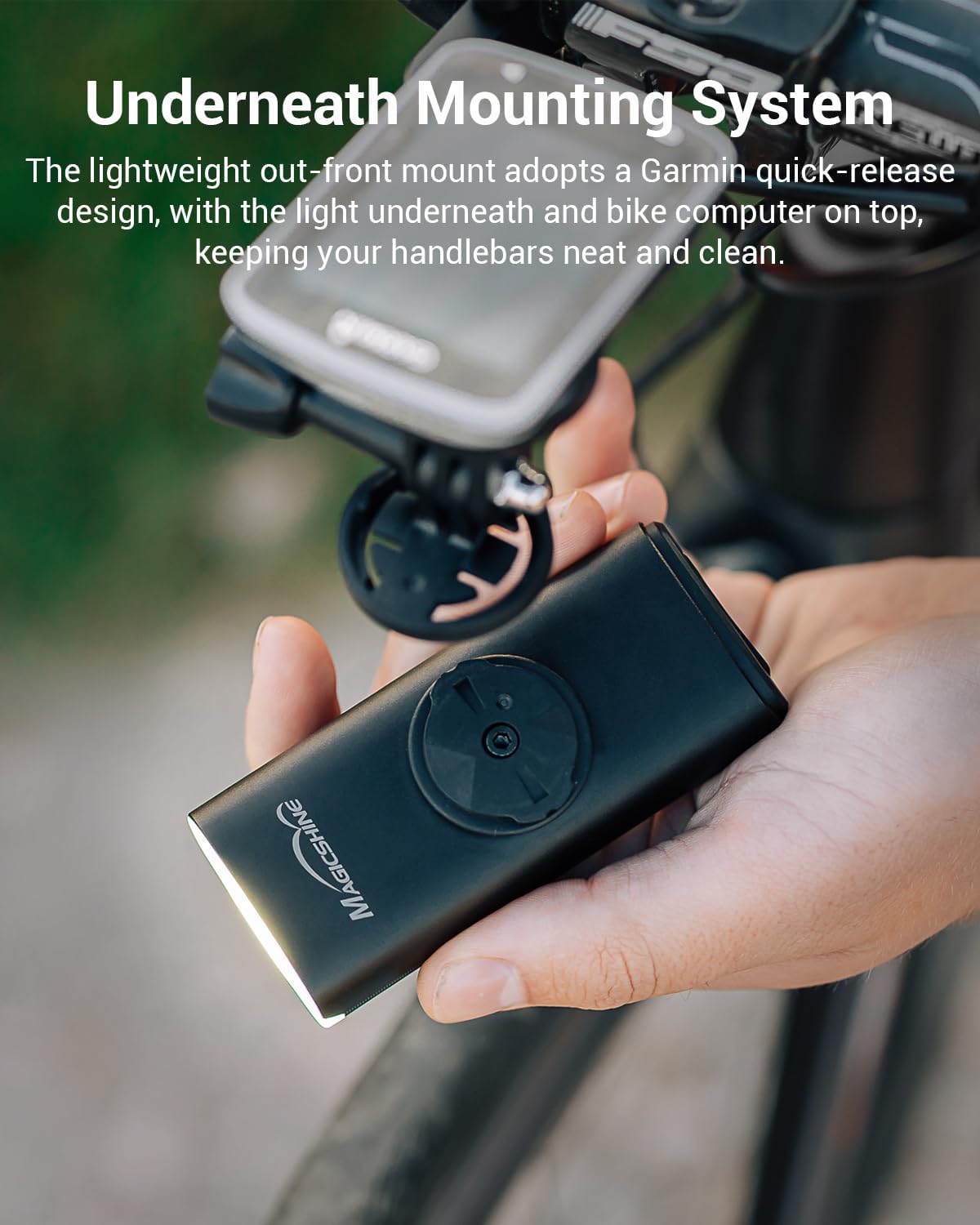 Magicshine EVO 1300 Bike Light with Remote Control, 1300 Lumens Waterproof Bicycle Headlight, USB-C Rechargeable Front Light for Night Riding