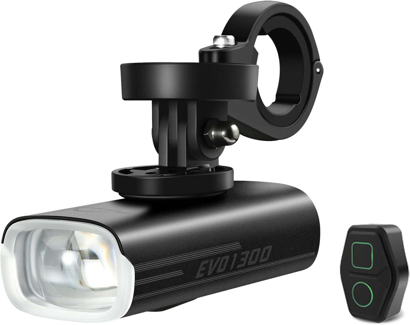 Magicshine EVO 1300 Bike Light with Remote Control, 1300 Lumens Waterproof Bicycle Headlight, USB-C Rechargeable Front Light for Night Riding