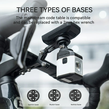 Bike Mount Extension Base for Bike Computer, Light & Action Camera
