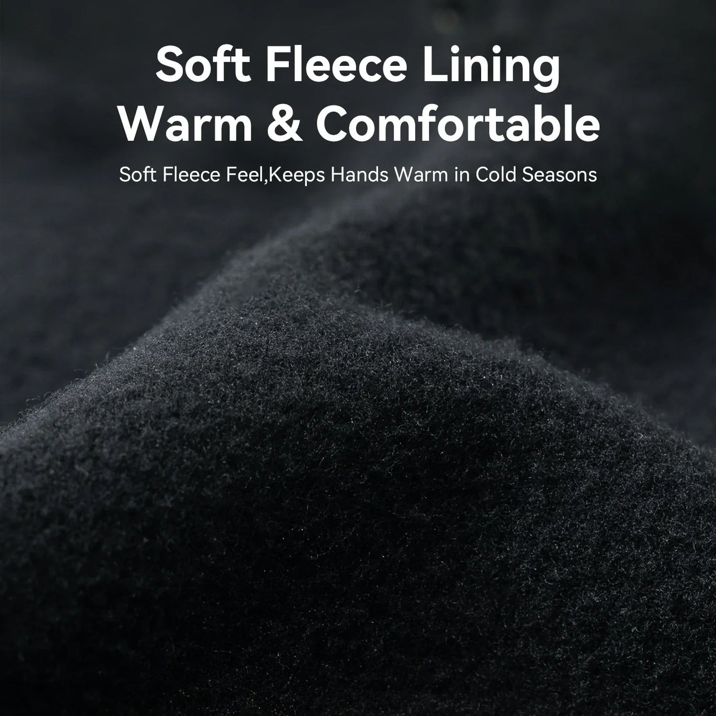Fleece-Lined Full-Finger Cycling Gloves