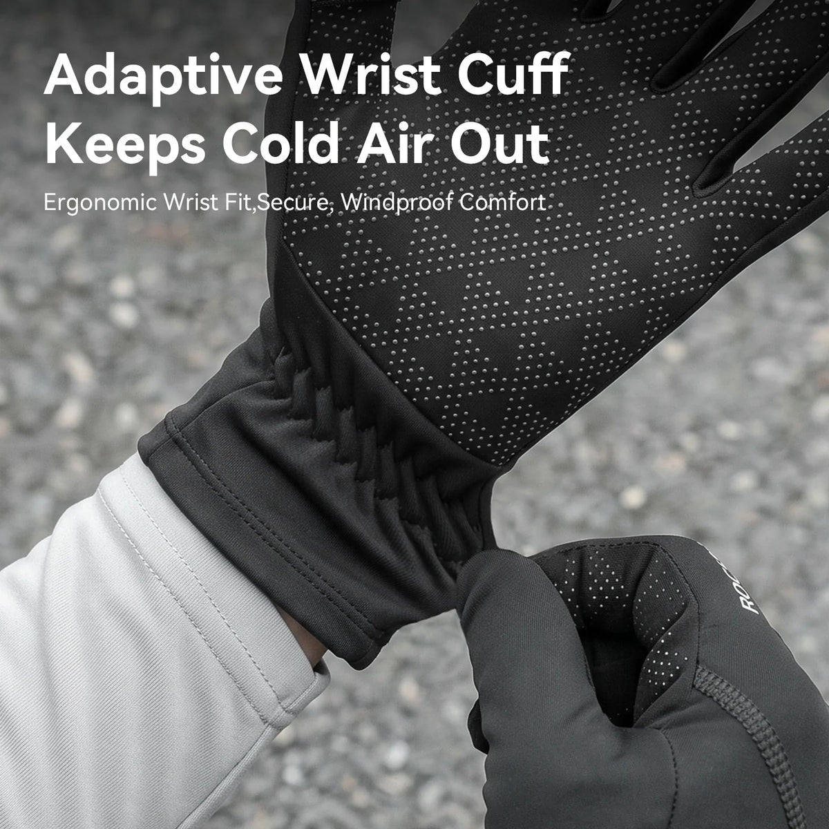 Fleece-Lined Full-Finger Cycling Gloves