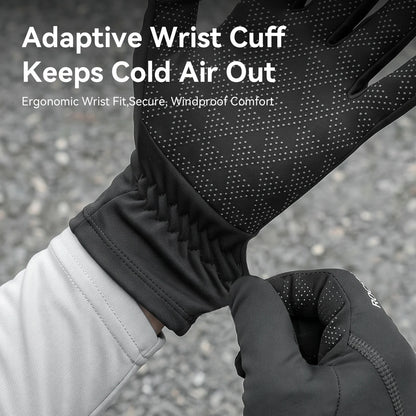 Fleece-Lined Full-Finger Cycling Gloves