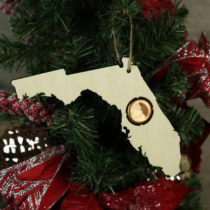 Florida Beer Cap Map Ornaments