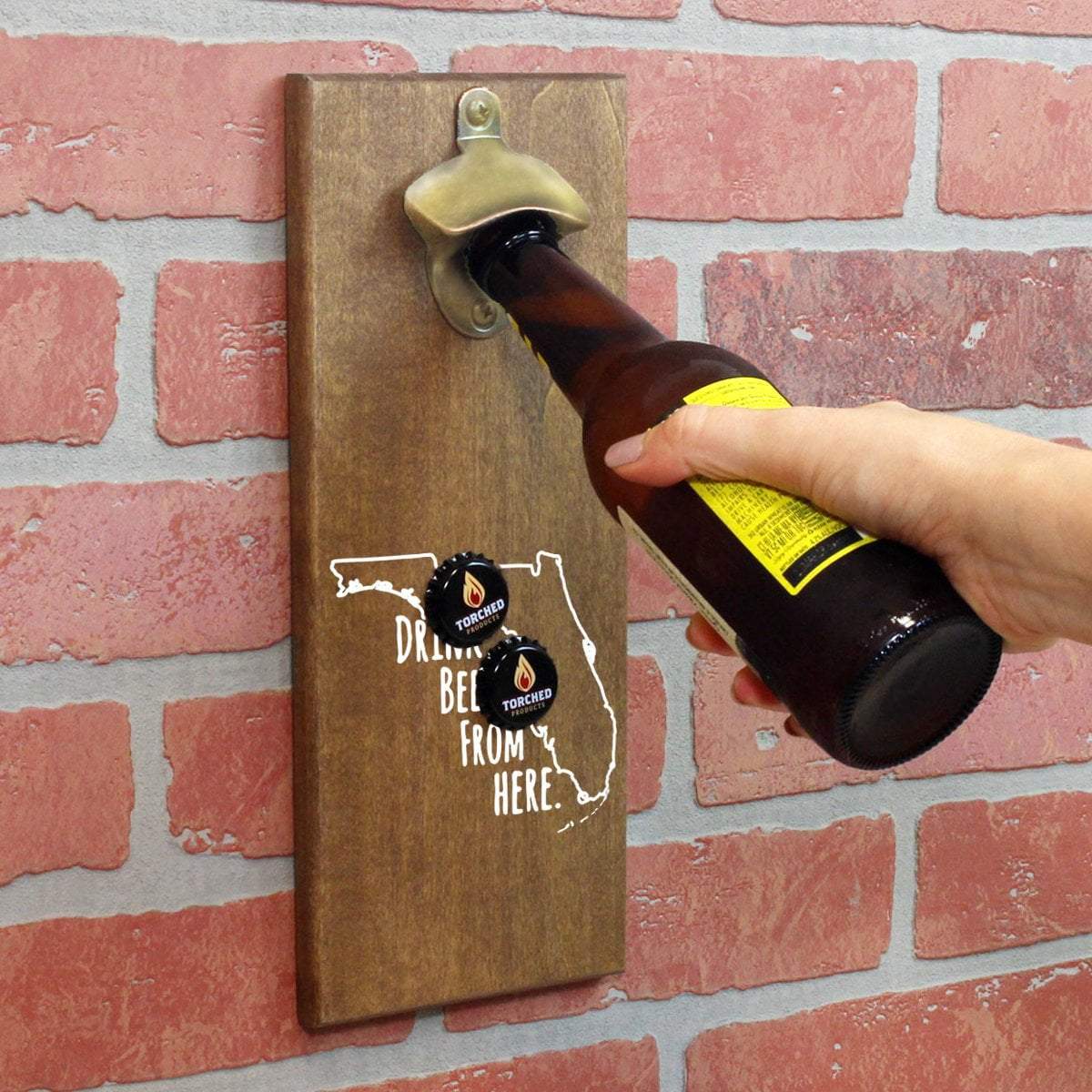 Florida Drink Beer From Here Cap Catching Magnetic Bottle Openers