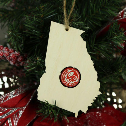 Georgia Beer Cap Map Ornaments