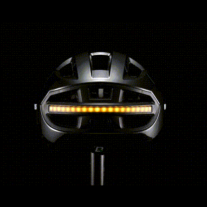 Steering Remote Smart Riding Helmet with Bike Headlight and Tail Light GlowGuard
