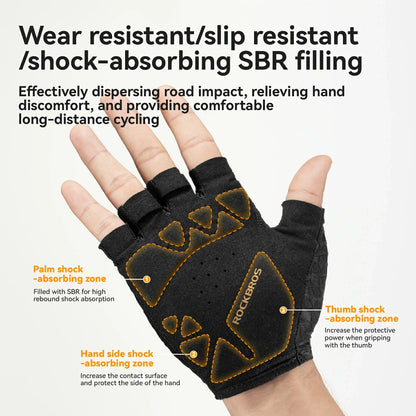 Half Finger Cycling Gloves with SBR Padding
