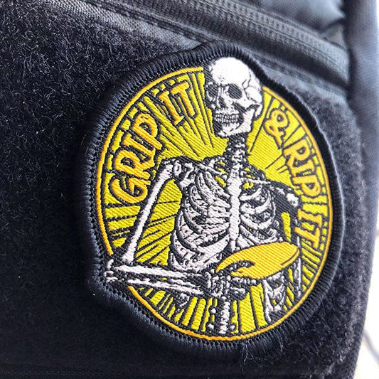 Grip It And Rip It Disc Golf Patch - Hook And Loop