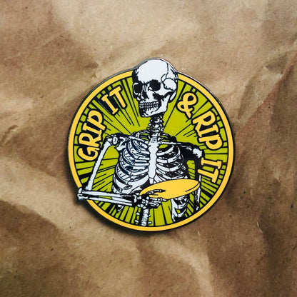 Grip It & Rip It Pin - Locking Metal Backer
