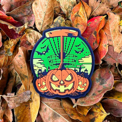 Halloween 2025 Pumpkin Basket Disc Golf PVC Patch
