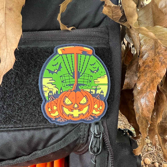 Halloween 2025 Pumpkin Basket Disc Golf PVC Patch