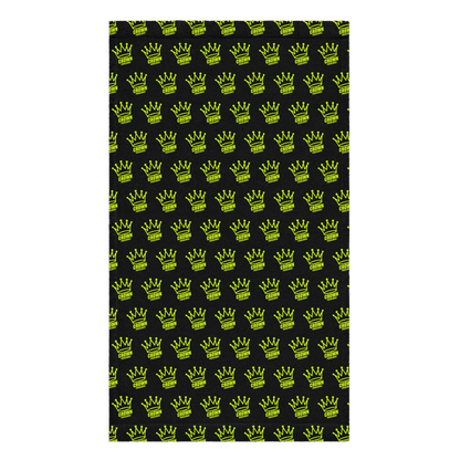 CROWN PICKLEBALL - Corona Pattern Hand Towel (BLACK)