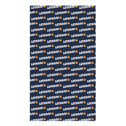 CROWN PICKLEBALL - LETSGO!🔥 Pattern Hand Towel (NAVY)