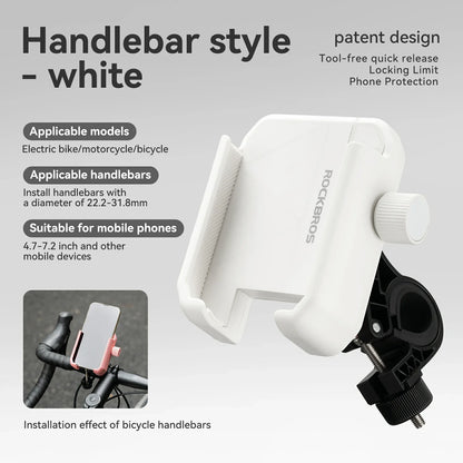 Bike Phone Holder Half Wrap Anti-Overload for 4.7-7.2''