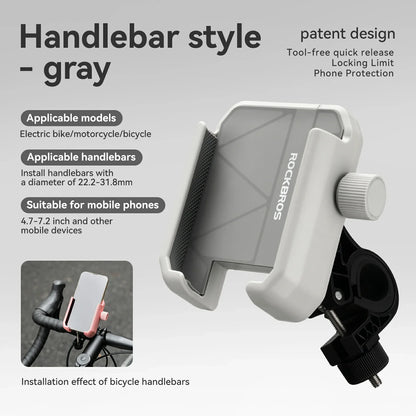 Bike Phone Holder Half Wrap Anti-Overload for 4.7-7.2''