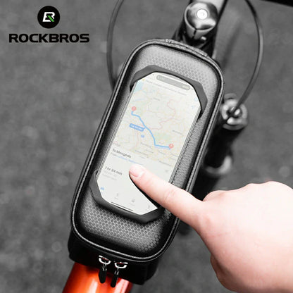 Hardshell Top Tube Bag with Phone Mount